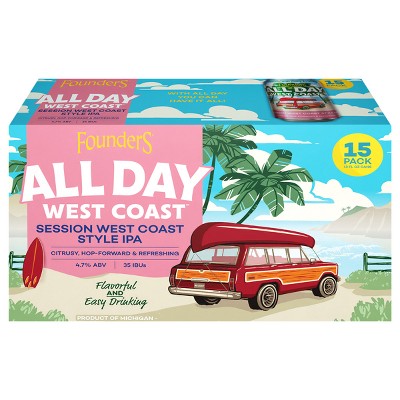 Founders All Day Rotating Beer- 15pk/12 fl oz Cans