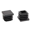 Stockroom Plus 100 Pack 3/4-Inch Square Plastic Hole Plugs for Metal Tubing End Caps, Furniture Leg Glides, Black - image 4 of 4