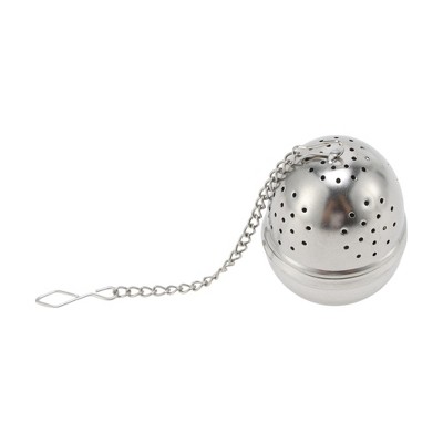 Unique Bargains Tea Infuser Tea Egg Design Infuser Traditional Style Hand Wash Stainless Steel Silver Tone 1Pcs