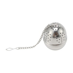 Unique Bargains Tea Infuser Tea Egg Design Infuser Traditional Style Hand Wash Stainless Steel Silver Tone 1Pcs - 1 of 4