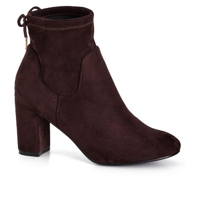 Women's Plus Size WIDE FIT Katya Mid Boot - choc brown | CITY CHIC