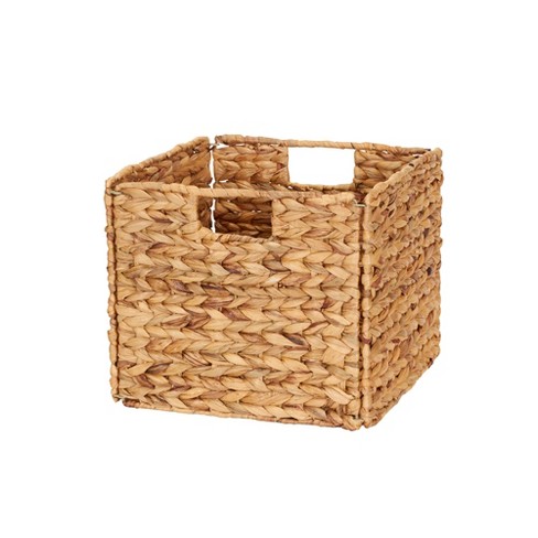 Foldable Wicker Storage Bin, Water Hyacinth - image 1 of 4