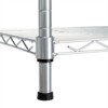 SEVOBAL Kitchen Storage Four Tier Silver Powder Coating Bakers Rack with MDF Board and Hanging Rods, Silver, 35.83"*14.17"*5.31" - 4 of 4