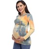 Maternity Shirt Maternity Tunic Tops maternity hoodiys nursing hoodirs - 2 of 4