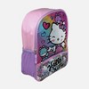 Hello Kitty Backpack 16" Sanrio Front Zipper Pocket Teddy Bears Hearts Cupcakes - 3 of 4