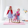 NewHome"Fluffy 4' x 2.6' Anti-Skid Shaggy Area Rug for Nursery, Bedroom, and Living Room Décor"BlackGreyCoffee&Pink - 2 of 4