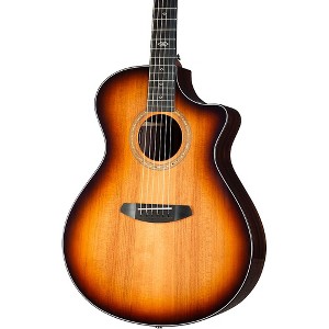 Breedlove Premier Redwood-East Indian Rosewood Concerto CE Acoustic-Electric Guitar Edge Burst - 1 of 4