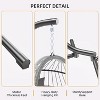 Egg Chair with Stand,Patio Rattan Wicker Hanging Swing Egg Chair Hammock Chair for Bedroom Porch Garden With UV Resistant Cushion - 4 of 4