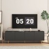 KTMBDW Fluted TV Stand for Tvs up to 65", Modern TV Stand with 4 Storage Doors, Entertainment Center TV Media Console with Cord Holes for Living Room - 2 of 4