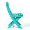WestinTrends Malibu HDPE Outdoor Patio Modern Folding Dining Chair - 4 of 4