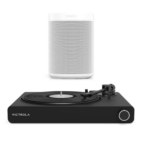 Victrola Stream Onyx Works With Sonos Wireless Turntable 2-speeds With Sonos One Sl Speaker : Target