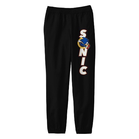 Patterned Joggers - Black/Sonic the Hedgehog - Kids