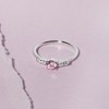 Girl's My First Solitaire Sterling Silver Ring - In Season Jewelry - 4 of 4