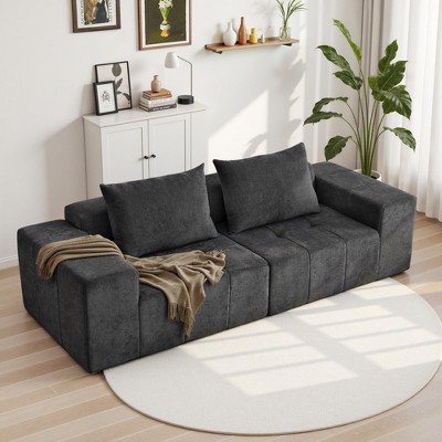 Modern 107"  Oversized Sectional Sofa Couch with Pillows for Living Room