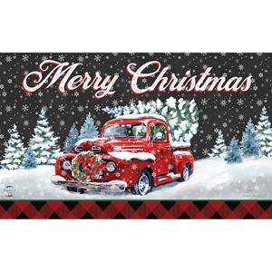 Briarwood Lane Doormat 30x18 Indoor Outdoor Merry Christmas Pickup For Christmas Doormat - 1 of 4