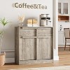 TackView Sideboard Buffet Cabinet with Drawers & Doors, Large Coffee Cabinet with Storage, Modern Storage Buffet Table for Home - 2 of 4