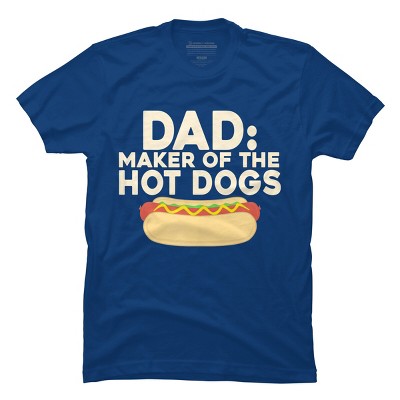 Men's Design By Humans Dad Maker Of The Hotdogs By MeowShop T-Shirt