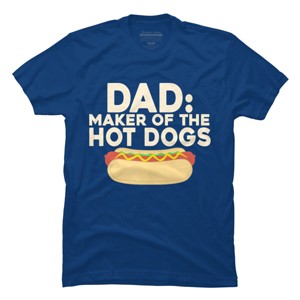 Men's Design By Humans Dad Maker Of The Hotdogs By MeowShop T-Shirt - 1 of 2