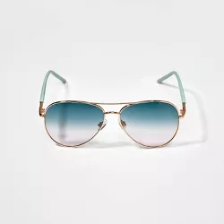 Girls' Mint Aviator Sunglasses - art class™ Gold