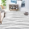 COZONY Machine Washable Area Rug — Modern Wave Distressed Design, Low Pile Carpet with Non-Slip Backing for Living Room, Bedroom & Nursery - 3 of 4