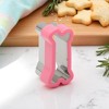 Unique Bargains Biscuit Cutter Medium Bone-Shaped Cookie Cutter Hand Wash Stainless Steel Plastic 3.1"x1.6"1.6" 1Pcs - 2 of 4
