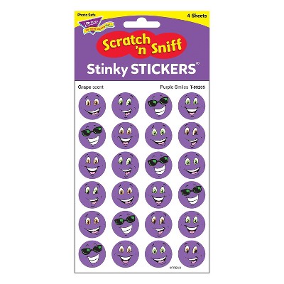 Trend Enterprises Trend Purple Smiles/Grape Stinky Stickers 96 ct. (T-83205)