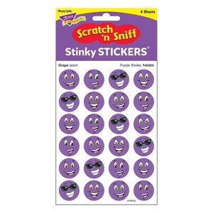 Trend Enterprises Trend Purple Smiles/Grape Stinky Stickers 96 ct. (T-83205) - 1 of 3