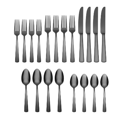 Oneida 20pc Revolve Mirror Flatware Set: 18/0 Stainless Steel, Dishwasher-Safe, Service for 4, Traditional Style