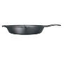 Lodge 13.25 in. Cast Iron Skillet in Black with Pour Spout L12SK3 - The  Home Depot