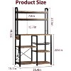 6-Tier Bakers Rack with Power Outlet, Large Microwave Stand Kitchen Utility Storage Shelf with Wire Basket, for Kitchen, Dining Room - 2 of 4