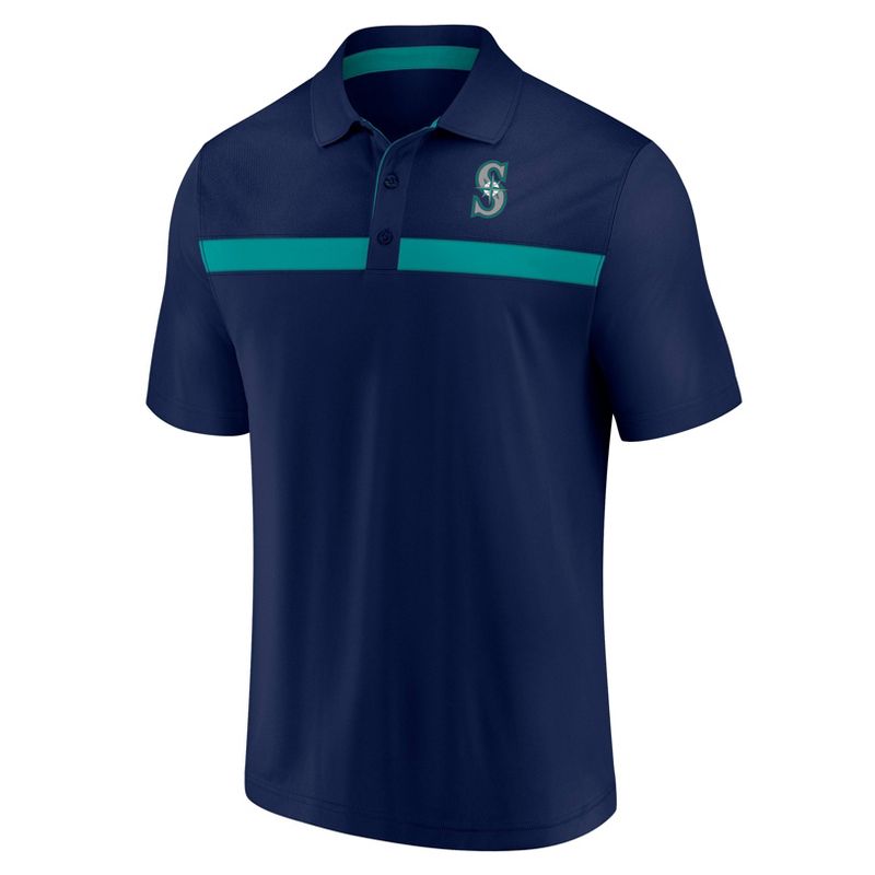 MLB Seattle Mariners Men's Polo T-Shirt, 2 of 4