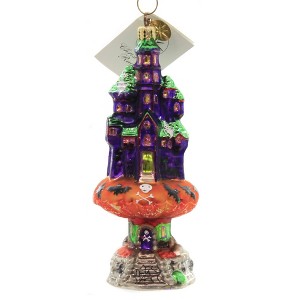 Christopher Radko 6.25 In Haunted Hilltop Halloween Haunted House Tree Ornaments - 1 of 3