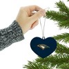 University of Tennessee at Chattanooga Primary Logo Heart Love Wood Christmas Tree Holiday Ornament - 3 of 3