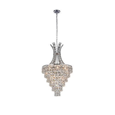 CWI Lighting Chique 9 Light Chandelier With Chrome Finish
