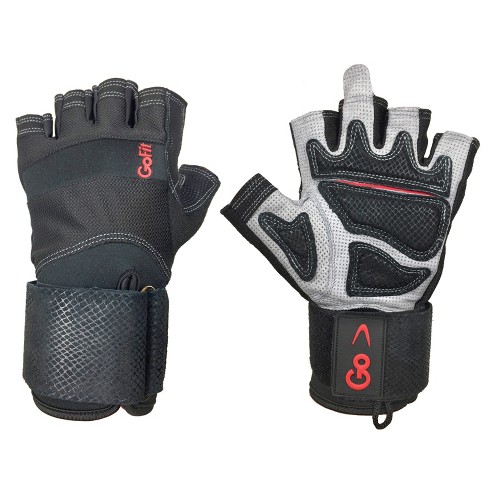 GoFit Go Grip Full-Finger Training Gloves (Large)