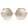 Bvlgari BV 6160 2014/3 Womens Geometric Sunglasses Pink Gold 58mm - 2 of 3