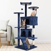 BestMassage Cat Tree 54/62/70/81 Inch Cat Tower with Sisal Scratching Post - 2 of 4