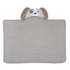 Lambs & Ivy Baby/Infant Luxury Cotton Terry Dog/Puppy Hooded Bath Towel - 2 of 4