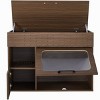 Modern Hidden Cat Litter Box Enclosure With Storage,Flip-Up Door And Wheels,Multi-Functional Side Table Nightstand For Cats-LAOTIES - 3 of 4
