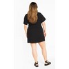 Women's Plus Size Melina Dress - black | CITY CHIC - image 3 of 4