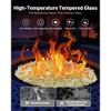 VEVOR Fire Glass, 10 LBS / 4.5 KG High-Temperature Resistant Fireplace Rocks, 1/2-Inch / 12.7 mm Reflective & Smokeless Firepit Glass Rock, Gold - 4 of 4