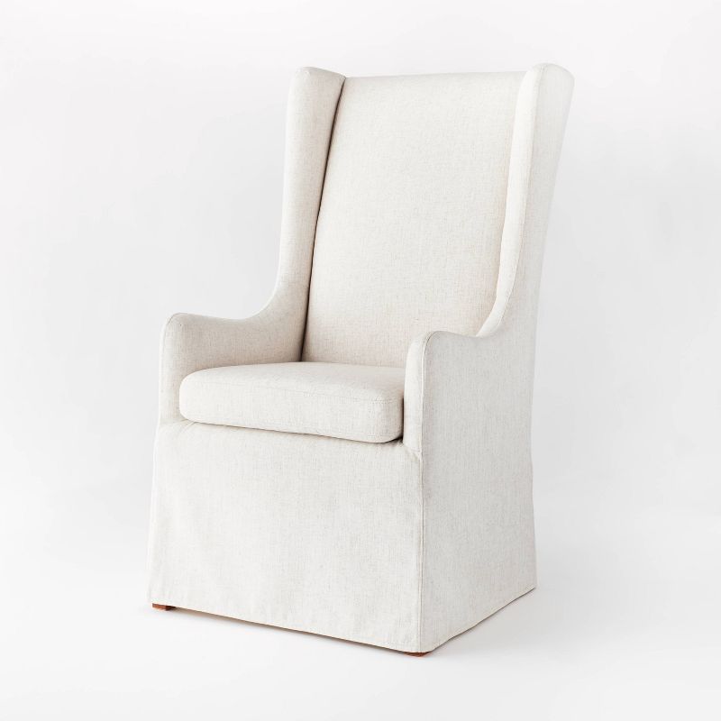 River Heights Upholstered Accent Chair Cream - Threshold&#8482; designed with Studio McGee, 1 of 7
