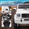 12V Electric Car for Kids, Licensed Mercedes-Benz G63 Ride on Toy with Remote Control, Electric Vehicle with LED Light MP3 USB Bluetooth - 3 of 4