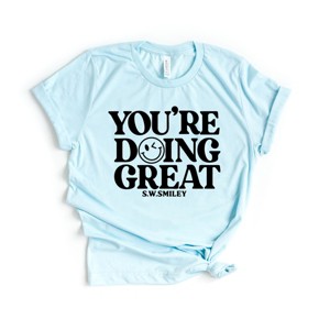 Simply Sage Market S.W.Smiley You're Doing Great Smiley Short Sleeve Tee - 1 of 4