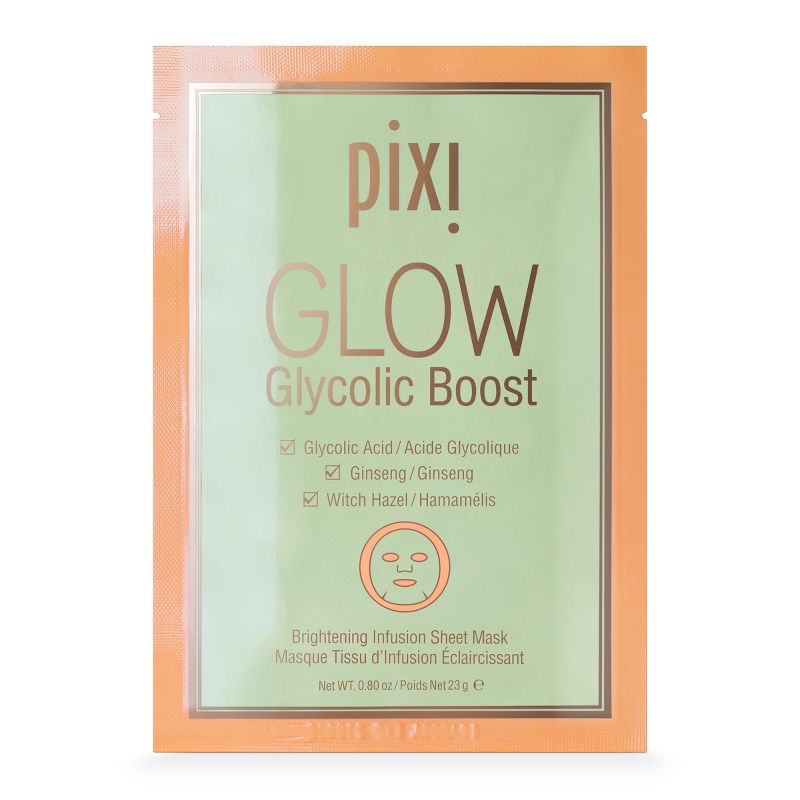 Pixi by Petra GLOW Glycolic Boost Brightening Face Sheet Mask - 3ct - 0.8oz, 4 of 13