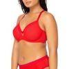 Curvy Couture Women'S Plus Size Sheer Mesh Full Coverage Unlined Underwire Bra - 4 of 4