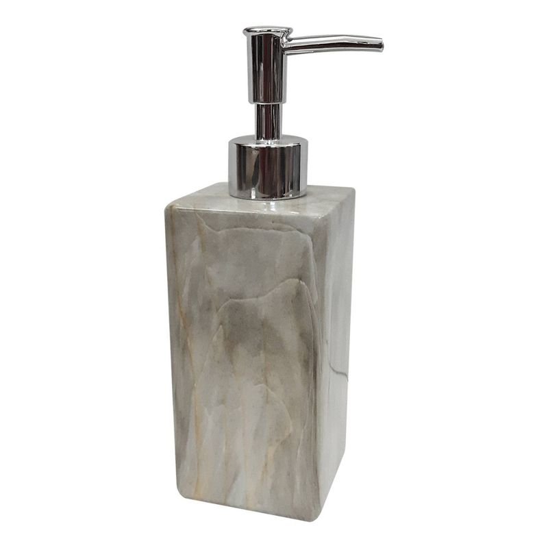 Stone Hedge Resin Refillable Liquid Soap Dispenser - Nu Steel, 1 of 7