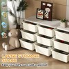APRILSOUL 3 Tier Kids Storage Unit, 9 Drawer Chest Toy Organizer Plastic Bins for Kids Bedroom - 4 of 4