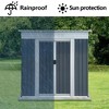 NicBex 6*4ft Outdoor Storage Shed Metal Garden Shed with Single Door and Apex Roof, Weatherproof and Durable, for Garden Tools and Equipment - 3 of 4