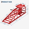2PCS Hydraulic Car Ramps, 5T/11000Lb Heavy Duty Auto Service Ramps with 9.4" -13.3" Adjustable Lifting Height, Low Profile Car Lift - 3 of 4